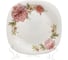 Тарелка DANIKS десертная, стеклокерамика, 19 см, квадратная, пион, ffp-85-130303/291905/nfp85t 397495 1