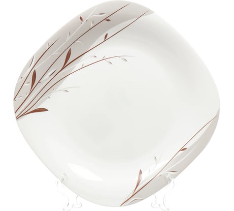 Тарелка DANIKS обеденная, стеклокерамика, 26 см, квадратная, орфей, fp-115-130303//nfp110t 291904