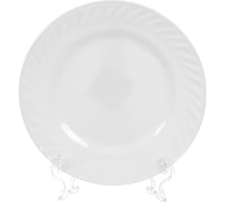 Тарелка DANIKS десертная, стеклокерамика, 20 см, круглая, кристалл 350647