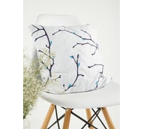 Декоративная подушка Ночь Нежна Верба (белый) 7312-2 поплин 40x40 см ПодДекП404023