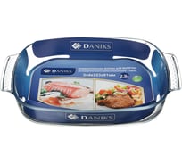 Форма для запекания DANIKS стекло, 34x22.4x6.4 см, 2.9 л, прямоугольная, oct-nr5607 222738