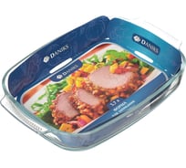 Форма для запекания DANIKS стекло, 25.4x38x6.4 см, 3.7 л, прямоугольная, dnx-37r 278509