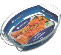 Форма для запекания DANIKS стекло, 21.3x30x6.3 см, 2 л, прямоугольная, oct-nr1807 268319