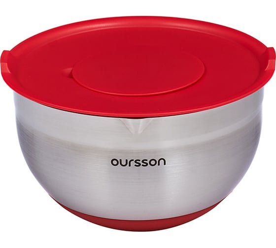 Миска для смешивания Oursson с крышкой, красный BS4002RS/RD