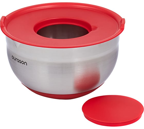 Миска для смешивания Oursson с крышкой, красный BS4002RS/RD