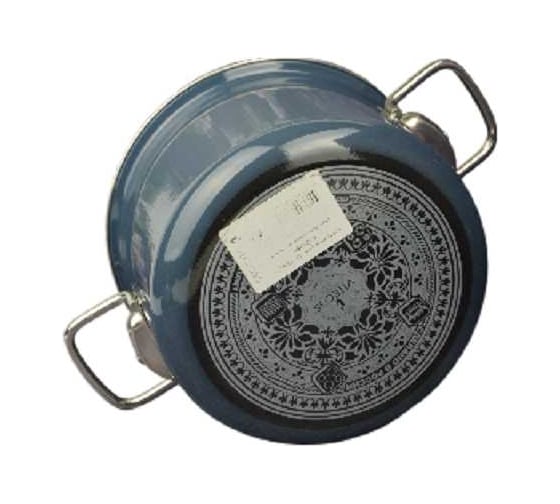 Кастрюля Vitross 3 л, эмалированная, цилиндрическая, серый ХП10442