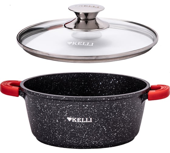 Кастрюля KELLI с мраморным покрытием, 3.5 л KL-4022-20