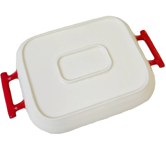 Форма для запекания IHome Цветы с ручками, 28x19x3.5 см, красная 68009-2