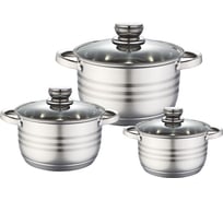 Набор посуды BEKKER premium 6 предметов BK-1433