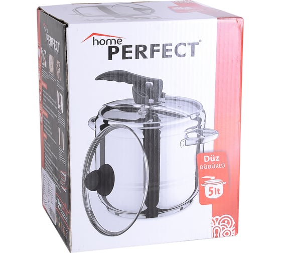 Скороварка Home Perfect 5 л, 20 см, нержавеющая сталь, крышка 80158