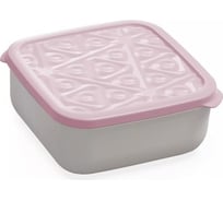 Контейнер Полимербыт квадратный Flexo 2,7 л розовый 436989200