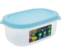 Контейнер Полимербыт прямоугольный Flexo 0,65 л голубой 436399300
