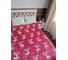 Однослойный плед Зимняя сказка 160x200 см, новогодние олени, красный 68004-6 2