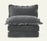 Покрывало Arya Home синель 180x240 - 50x70+5 clouds темно-серый 8680943229052 1
