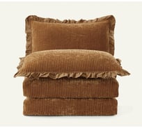 Покрывало Arya Home синель 180x240 - 50x70+5 clouds золотой 8680943228765