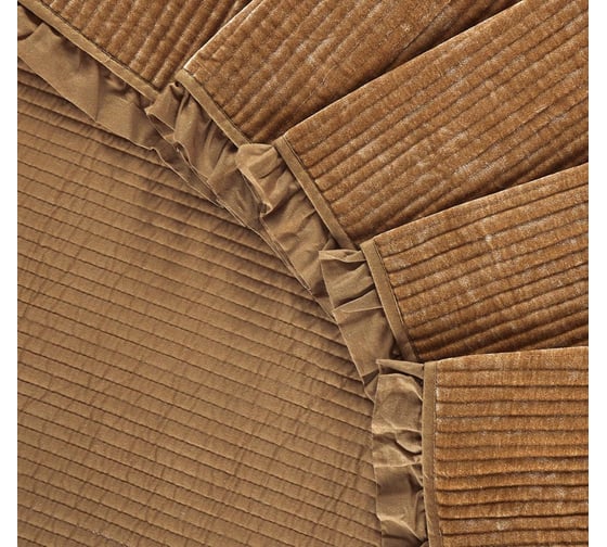 Покрывало Arya Home синель 180x240 - 50x70+5 clouds золотой 8680943228765