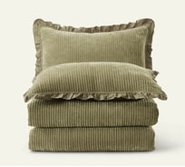 Покрывало Arya Home синель 250x260 - 50x70+5 2 шт clouds зеленый 8680943228758