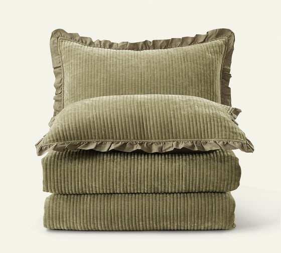 Покрывало Arya Home синель 250x260 - 50x70+5 2 шт clouds зеленый 8680943228758