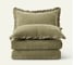 Покрывало Arya Home синель 250x260 - 50x70+5 2 шт clouds зеленый 8680943228758 1