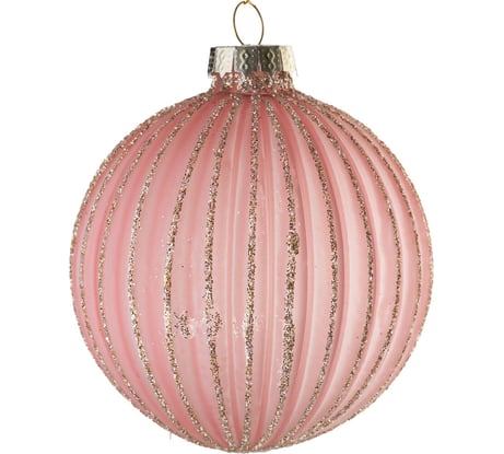 Подвеска на елку Todi Шар микс 5, стекло, размер 8 см, цвет розовый 806583948046