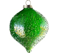 Подвеска на елку Todi Капля микс 2, стекло, размер 8см, цвет зеленый 806839930449