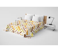 Покрывало Ночь Нежна Лабиринт (коричн.) осн. 7315-1 240x215 см, бязь 120 г ПБ24021530