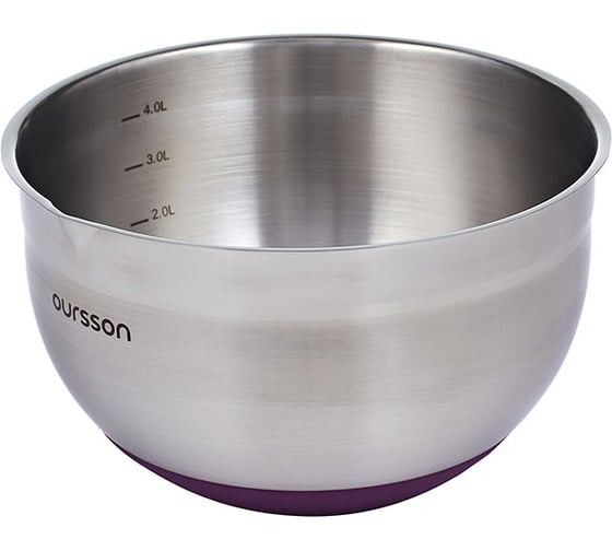 Миска для смешивания с крышкой OURSSON сладкая слива BS4002RS/SP