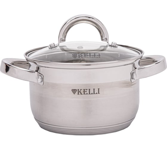 Набор кастрюль из нержавеющей стали KELLI 8 предметов KL-4266