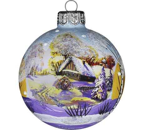 Шар Коломеев Снежная зима 1, 65 мм., в подарочной упаковке УТ-00002044