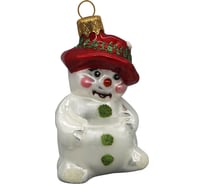 Ёлочное украшение Коломеев Снеговик в шляпе, в подарочной упаковке h-9 см УТ-00002063