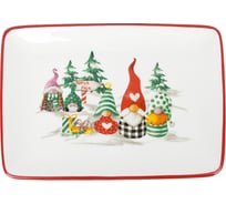 Блюдо для сервировки и подачи Dolomite Рождественские гномы, 25x18 см N2521169