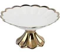 Блюдо на ножке Nouvelle фруктовница маршмеллоу, 24x24 см 0530354