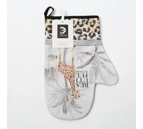 Варежка-прихватка Этель Beautiful kitchen 20x28 см, 100% хлопок саржа, ватин 250 г/м2 4523395