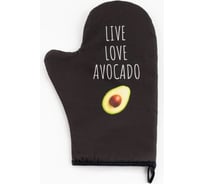 Варежка-прихватка Этель Avocado 20x28 см, саржа, 100% хлопок ватин 250 г/м2 5240028 30559778