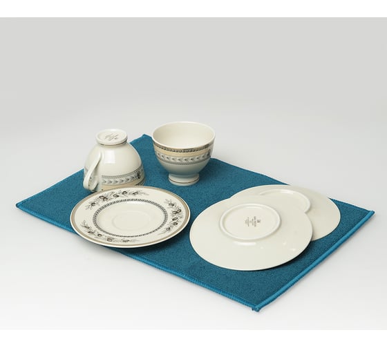 Коврик из микрофибры для сушки посуды HomeQueen 25х38см 72519