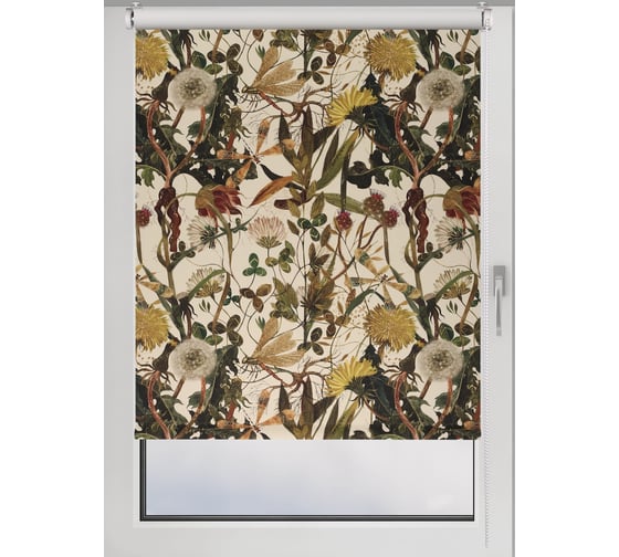 Рулонная штора PRAKTO BLACKOUT PRINT 40x160 см, Поле 9403219025