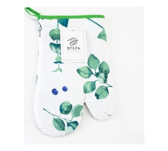 Варежка-прихватка Этель Eucalyptus 20x27 см, 100% хлопок, саржа 190 г/м2 5511225