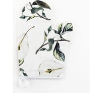 Варежка-прихватка Этель Груши 20x27 см, 100% хлопок ватин 250 г/м2 (двухстороняя) 5376606