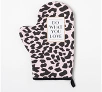 Варежка-прихватка Этель Do what you love 20x28 см, саржа, 100% хлопок ватин 250 г/м2 5240038