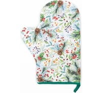 Варежка-прихватка Этель Сhristmas greetings 20x27 см, саржа, 100% хлопок ватин 250 г/м2 6861929