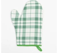Варежка-прихватка Этель Eucalyptus (клетка) 20x27 см, 100% хлопок, саржа 190 г/м2 7587355