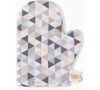 Варежка-прихватка Этель Треугольники 20x28 см, 80% хлопок, 20% пэ, сатин 110 г/м2 9596587