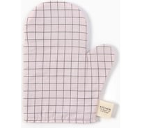 Варежка-прихватка Этель Клетка 20x28 см, 80% хлопок, 20% пэ, сатин 110 г/м2 9596600