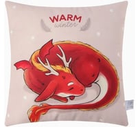 Подушка Этель Warm winter 40х40 см, 100% полиэстер, велюр 9822234