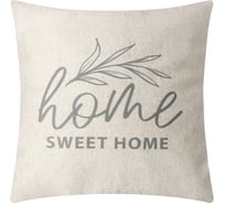 Чехол на подушку Этель Home sweet home 40x40 см, 100% полиэстер, велюр 9603055