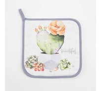 Прихватка Этель Love beautiful 19x19 см, 100% хлопок саржа, ватин 250 г/м2 4523406