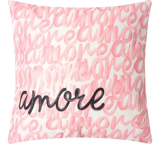 Чехол на подушку Этель Amore 40x40 см, 100% полиэстер, велюр 9603056