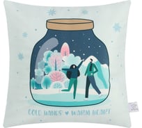 Чехол на подушку Этель Warm heart, 40х40 см, 100% полиэстер, велюр 9377242