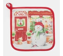 Прихватка Этель Зимние радости 19x19 см, 100% хлопок ватин 250 г/м2 4461065