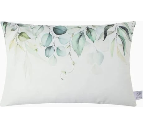 Декоративная подушка Этель Листва 60х40 см, велюр 9849757